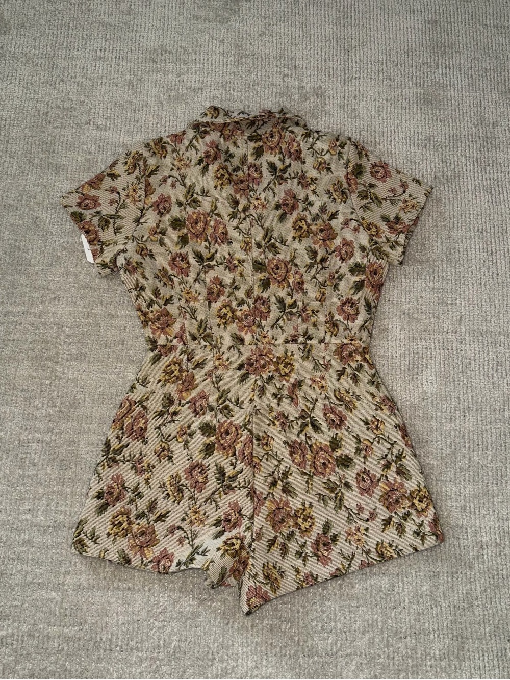 Altar’d State Floral Tapestry Zip-Up Romper – Size Small NW - Picture 7 of 7